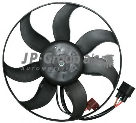 JP GROUP - 1199106200 - Вентилятор радиатора A3/OCTAVIA II/PASSAT 03-14 (365мм)