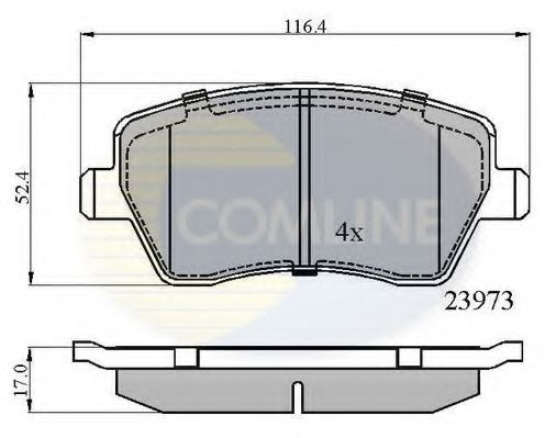 COMLINE - CBP0984 - CBP0984 Comline - Гальмівні колодки до дисків