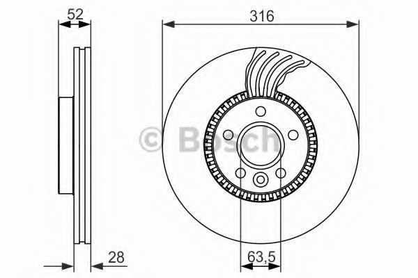 BOSCH - 0 986 479 620 - Диск гальмівний