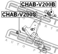FEBEST - CHAB-V200S - Сайлентблок перед. важеля перед Chevrolet Epica 2.0I,2.5I V6 06-