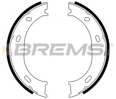 BREMSI - GF0306 - Колодки ручного тормоза Sprinter 208-316/LT 35 96-06 (Bosch)