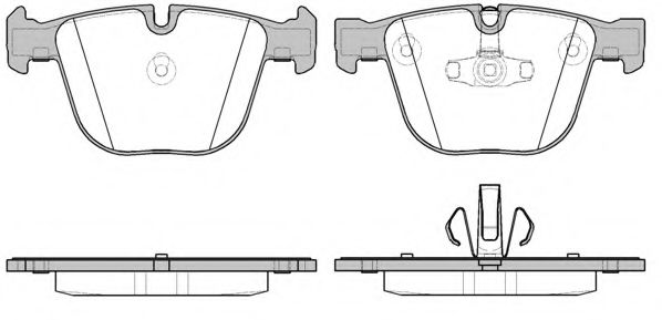 Гальмівні колодки зад. BMW 5 GRAN TURISMO (F07), 7 (F01, F02, F03, F04) 2.0D-6.0 02.08-02.17