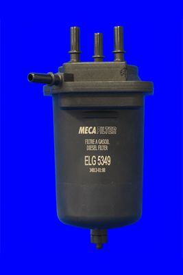 MECAFILTER - ELG5349 - Фільтр (без датчика рівня води) паливний Renault Megane 1.5dCi 02-/Scenic 1.5dCi 03-
