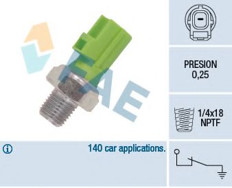 FAE - 12613 - Датчик тиску масла Ford Mondeo,Tourneo,Transit 1.8-2.0 00-