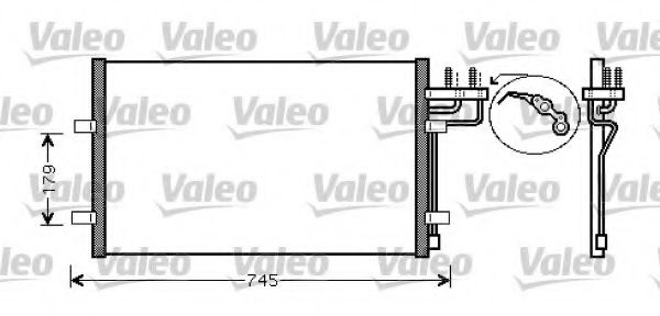 VALEO - 818046 - Радіатор кондиціонера Ford Focus C-MAX 03-