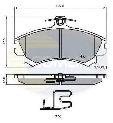 COMLINE - CBP3462 - CBP3462 Comline - Гальмівні колодки до дисків