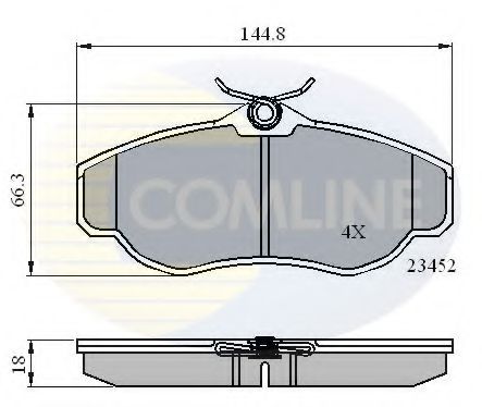 COMLINE - CBP0162 - CBP0162 Comline - Гальмівні колодки до дисків