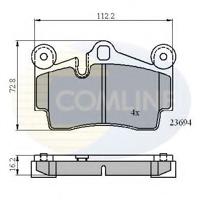 COMLINE - CBP01316 - CBP01316 Comline - Гальмівні колодки до дисків