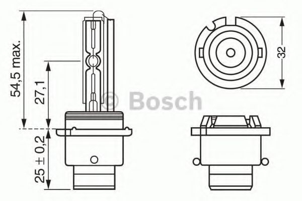 BOSCH - 1 987 302 903 - Лампа D2R 35W P32D-3 XENON  (пр-во Bosch)