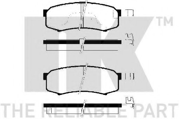 Гальмiвнi колодки дискові зад. Toyota Land Cruiser 3.0 03-