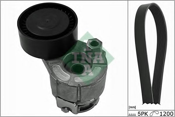 INA - 529 0015 10 - Комплект поліклінового ременя (Вир-во INA)