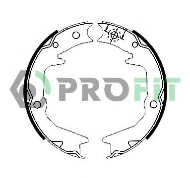 PROFIT - 5001-0011 - Колодки гальмівні барабанні