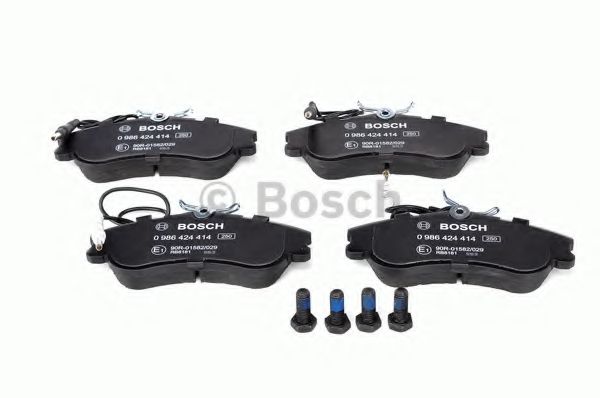 BOSCH - 0 986 424 414 - Гальмівні колодки дискові CITROEN Berlingo/Xsara/PEUGEOT Partner/306 1,1i,1.4i,1.8i,D,1.9D -02