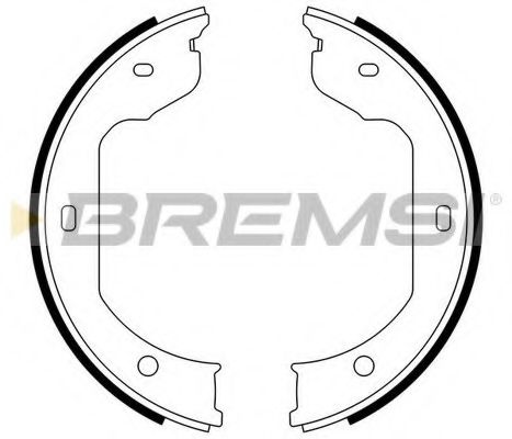 BREMSI - GF0081 - Колодки ручного тормоза T5 03> (Bendix)