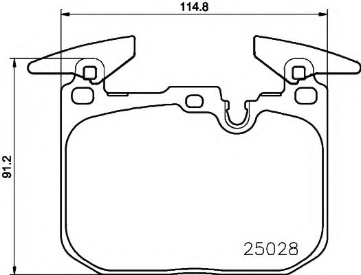 К-кт колодок  перед. BMW 4 Series (F36)/2 Series (F23)/2 Series (F22)/3 Series (F34)/4 Series (F32)/4 Series (F33)/3 Series (F31)/1 Series (F20)/1 Series (F21)/3 Series (F30) (11-17)