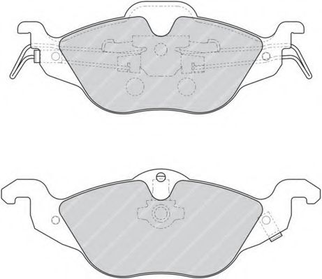 FERODO - FDB1293 - Гальмівні колодки дискові перед. Opel Astra G 1.2-1.8 98-