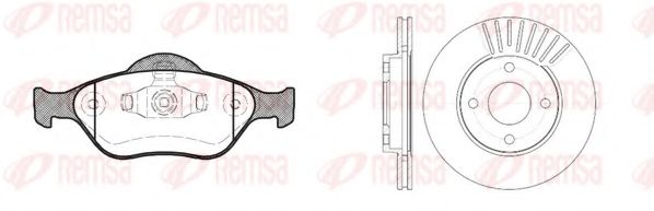 Комплект тормозов, дисковый тормозной механизм (Тормозная система)