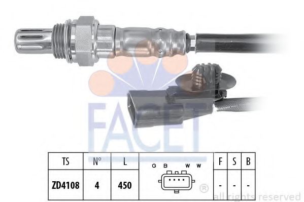 FACET - 10.8095 - Лямбда-зонд Dacia Dokker , Renault Laguna 07-