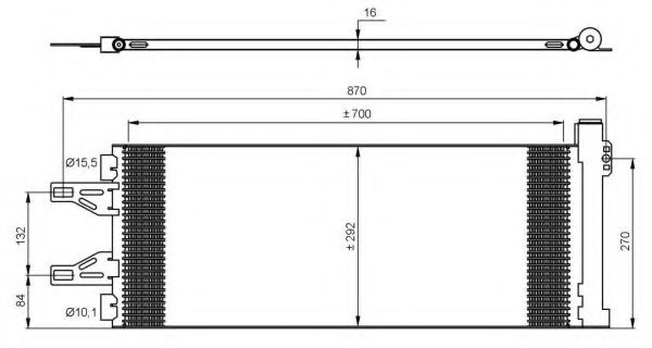 NRF - 35894 - Радіатор кондиціонера Citroen Jumper 2.2-3.0 HDI 06-