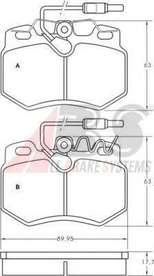 Гальмівнi колодки дисковi перед. Citroen C15 -96