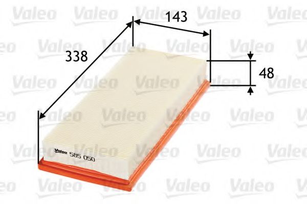 VALEO - 585050 - Фільтр повітряний