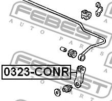 FEBEST - 0323-CONR - ТЯГА СТАБИЛИЗАТОРА ЗАДНЯЯ HONDA INTEGRA DC1/DC2/DB6/DB7/DB8/DB9 1993-2000