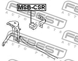 FEBEST - MSB-CSR - Втулка стабилизатора MITSUBISHI LANCER 03- задн. мост с двух сторон (Пр-во FEBEST)
