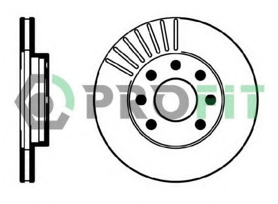 PROFIT - 5010-0151 - Диск гальмівний передній Daewoo Lanos 1.3-1.5/Opel Astra
