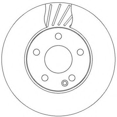 Диск гальмівний перед. Mercedes A (W169), B Sports Tourer (W245) 1.5-Electric 09.04-06.12