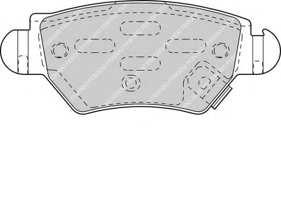 Гальмівні колодки дискові зад. Opel Astra G, Zafira A