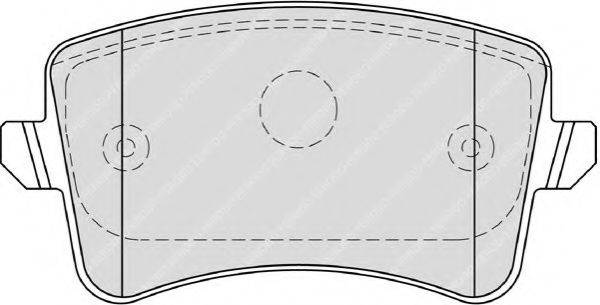 Гальмівні колодки дискові зад.  AUDI A4 ALLROAD B8, A4 B8, A5, Q5 1.8-4.2 06.07-05.17