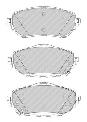 Колодки гальмiвнi передні Toyota Corolla  2013-