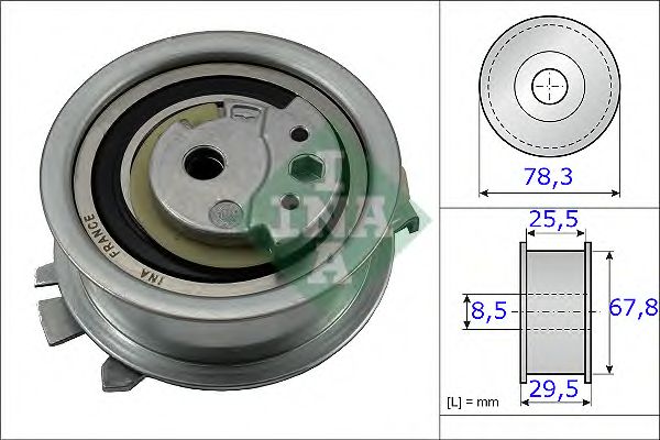INA - 531 0825 10 - Ролик натяжний паска ГРМ VW Crafter/Caddy 1.6/2.0 TDI 10-