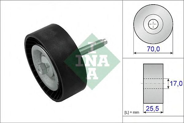 70x8x26 Ролик паска приводного Ford Mondeo 1.8/2.0/2.0TDCI 00-