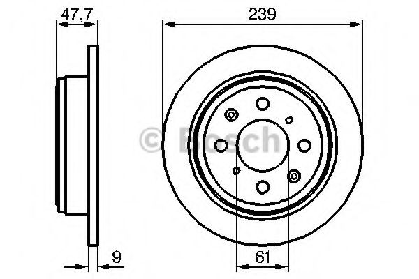 BOSCH - 0 986 479 101 - Диск гальмівний