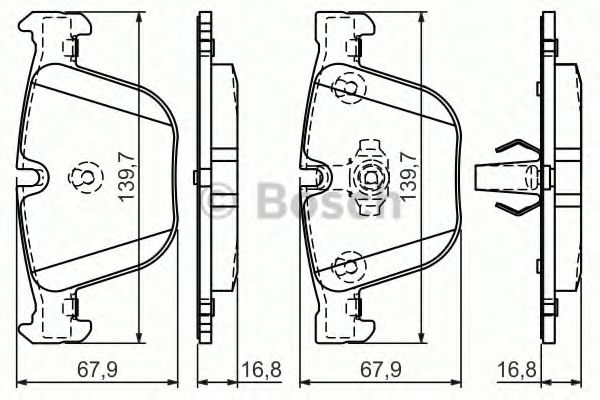 BOSCH - 0 986 494 294 - Гальмівні колодки дискові зад. BMW E60/65/X5 (E70, F15),/X6 (E71, E72) 3.0-4.4 08-