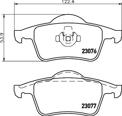 Колодки гальм.диск. Volvo S60/S70/S80/V70  2.0-3.0 12.95-04.10