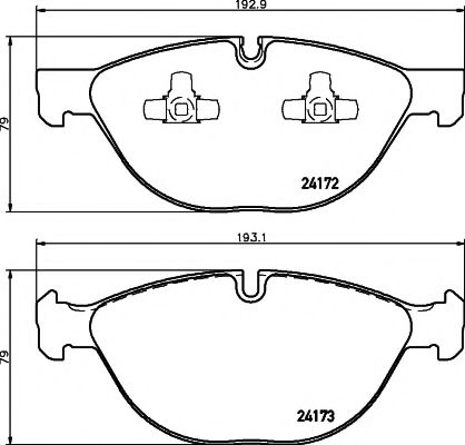 Гальмівні колодки дискові перед. BMW X5 E70, F15; X6 E71, F16 07-