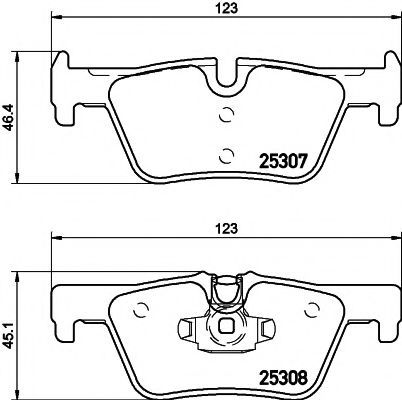 Гальмівні колодки дискові зад. BMW 3 (F30/F31) 12-/1 118 (F20) 10-