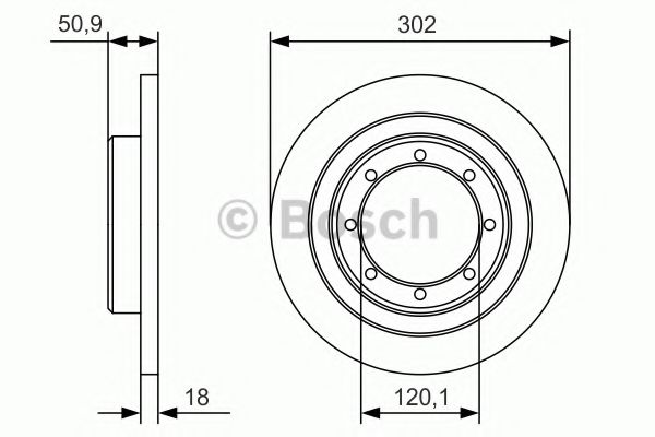 BOSCH - 0 986 479 A93 - Диск гальмівний