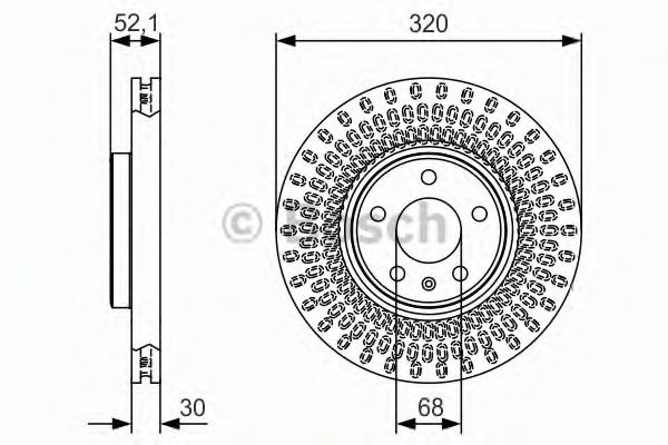 BOSCH - 0 986 479 C49 - Диск гальмівний