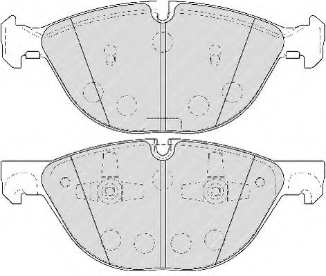 FERODO - FDB4079 - Гальмівні колодки дискові перед. BMW X5 E70, F15; X6 E71, F16 07-