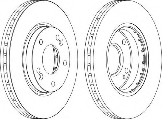 FERODO - DDF1239 - Гальмівний диск перед. Hyundai Santa FE 00-