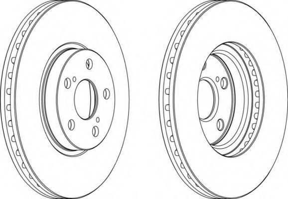 Гальмівний диск перед.Toyota Avensis T25 02-08