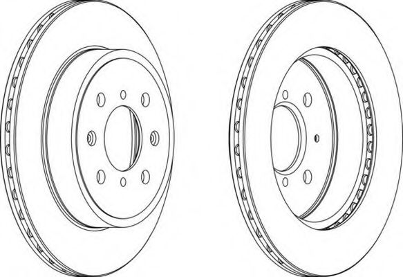 FERODO - DDF1509 - Гальмівні диски Opel Agila. Suzuki Ignis II 1.0-1.5 05.00-