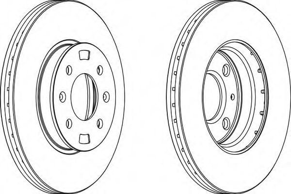 Диск гальмівний перед. Hyundai Accent 1.4/1.6/1.5D/I20/Kia Rio II 1.1CRDi-1.6 05-