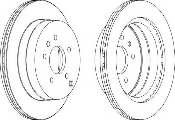 FERODO - DDF1660 - Диск гальмівний  зад. Chevrolet Captiva/ Opel Antara 06-