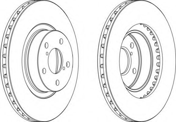 FERODO - DDF679 - Диск гальмівний пер. Subaru Legacy 2.0IT 16V 91- /Impreza 1.6i,1.8i16V