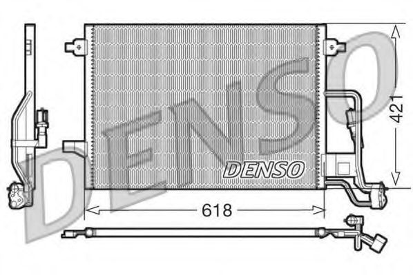 DENSO - DCN32018 - Радиатор кондиционера SKODA SUPERB (3U4) 01-08, VW PASSAT (3B2) 96-00, PASSAT (3B3) 00-05