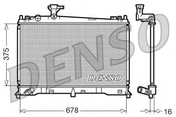 DENSO - DRM44010 - Радіатор MAZDA 6 ''1,8-2,3 "02-07